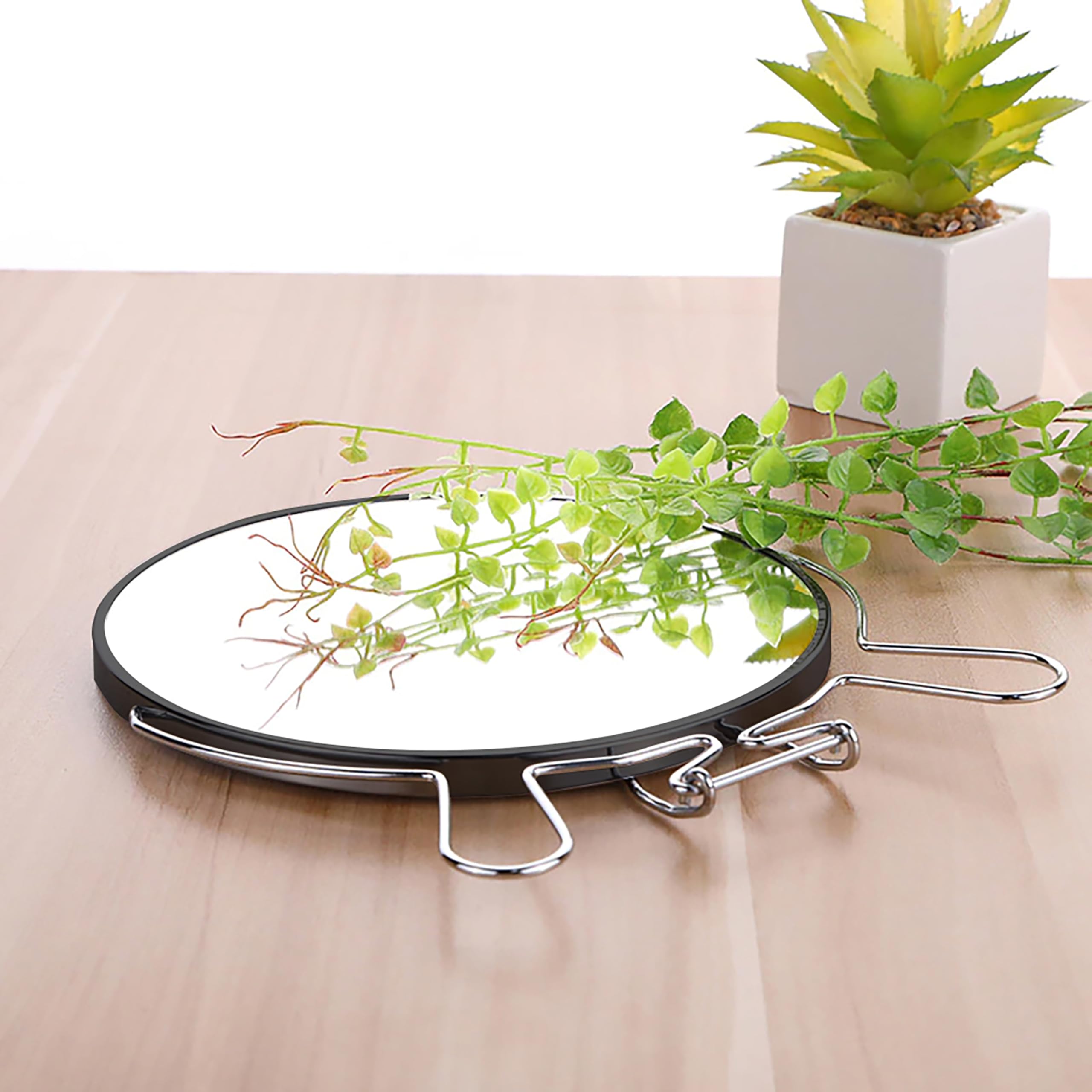 Miroir Maquillage Retoo Double Face 1x/2x - Miroir Pivotant 360° Avec Pied Pour Cosmétiques