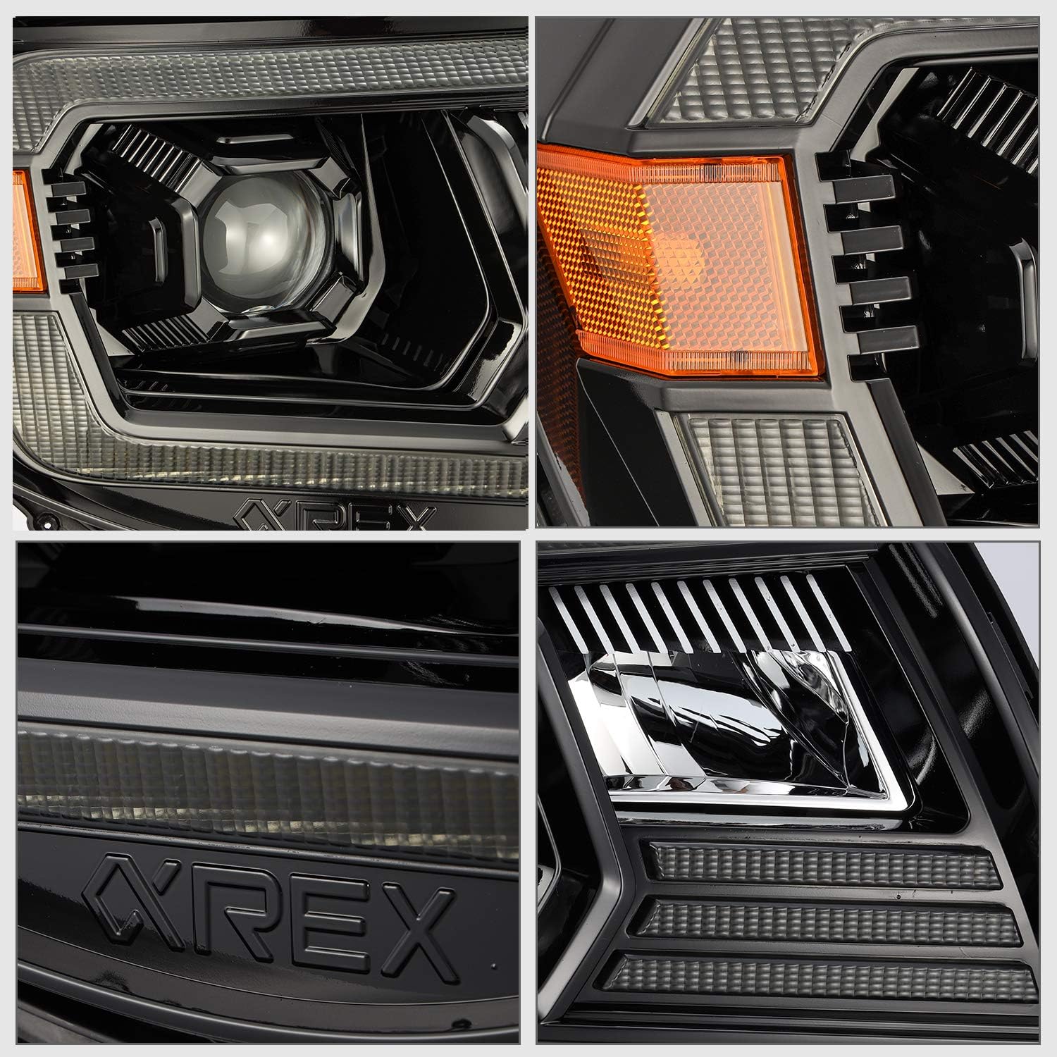MODIFY STREET Alpharex Pro-Series Alpha Black For 05-11 Tacoma Projector Headlights left right assembly replacement