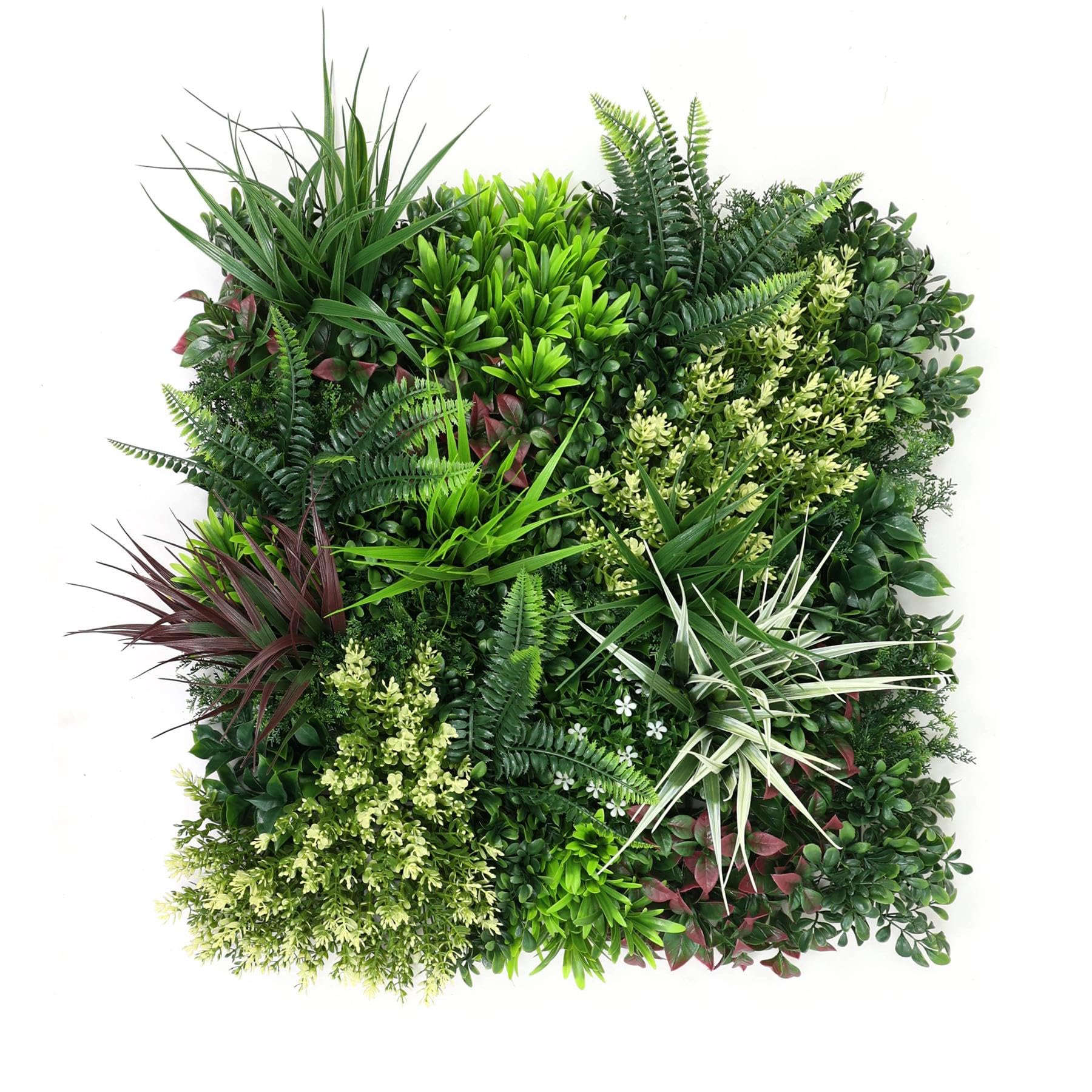 True Products Premium Artificial Plants Living Wall Panel Carnival A Indoor or Outdoor FR UV Stable 50 x 50cm Home, Office, Cafe, Shop, Salon, Wedding