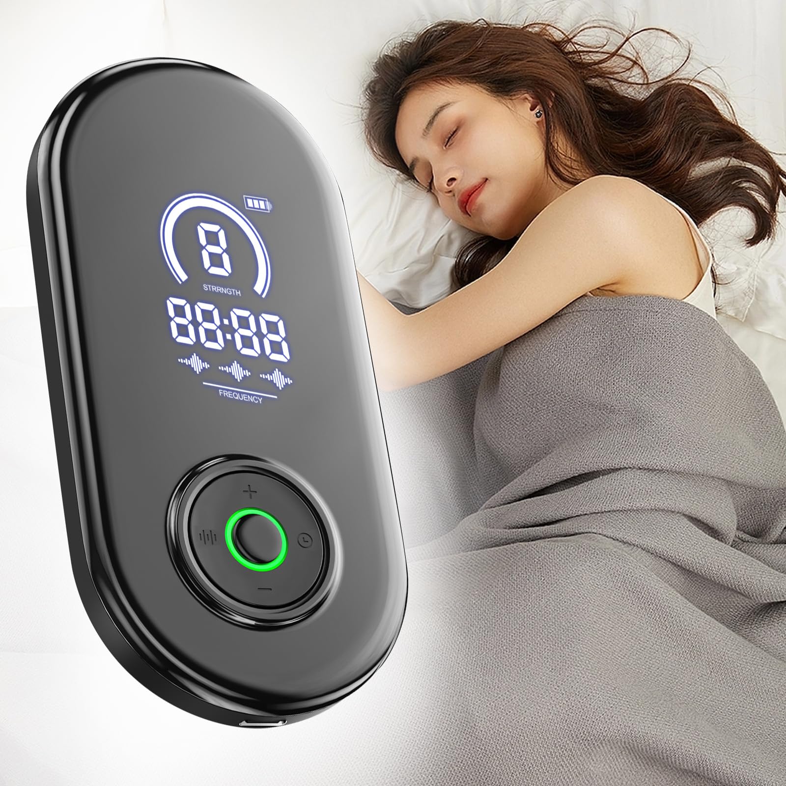 Dispositivo avanzado de ayuda para dormir, dispositivo de estimulación del nervio vago con clips para las orejas, dispositivo de ayuda para dormir, CES reduce la ansiedad, dispositivo de ayuda para