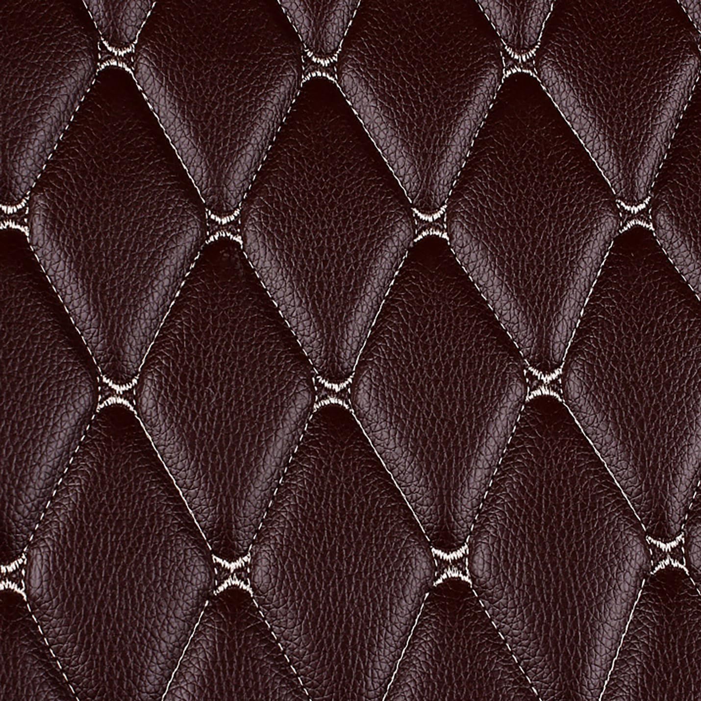 Tela acolchada de piel sintética de vinilo para reparación de techo de automóvil, forro de espuma para cabecero de coche, funda de asiento interior de automóvil (tamaño: 6 x 1,6 m, color: marrón)