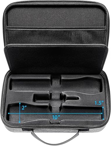 Miniatura 3 de Bietrun Estuche de almacenamiento de micrófono portátil para micrófonos inalámbricos WXM 02WXM 04WXM 19WXM19AWXM 21, carcasa exterior rígida EVA,