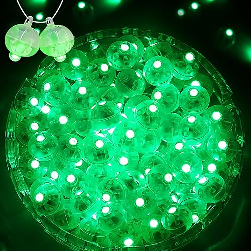 ZGWJ 100 mini luces LED, globos LED iluminados para decoraciones de fiesta, luces de fiesta de neón para linterna de papel, huevos de Pascua, fiesta