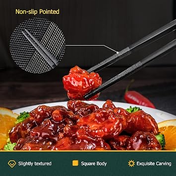 Fiberglass Chopsticks Series - Japanese Non-Slip Luxury Reusable Chopsticks 5 Pairs Gift Set