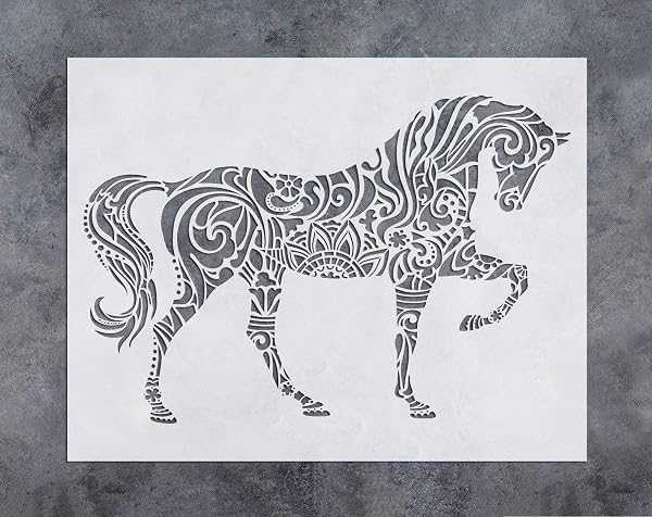 GSS Designs 馬壁装飾ステンシル
