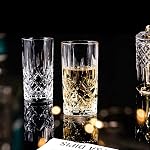 Highball Glasses Collins Tall Beverage Set of 6, 423ml Cups Glassware for Drinks, Water, Beer, Soda (Heavy Weight)