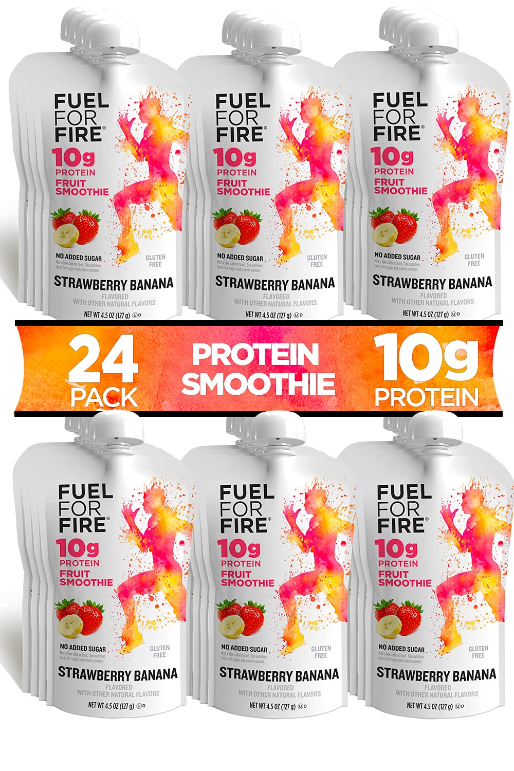 Fuel for Fire Protein Smoothie Pouch Strawberry Banana