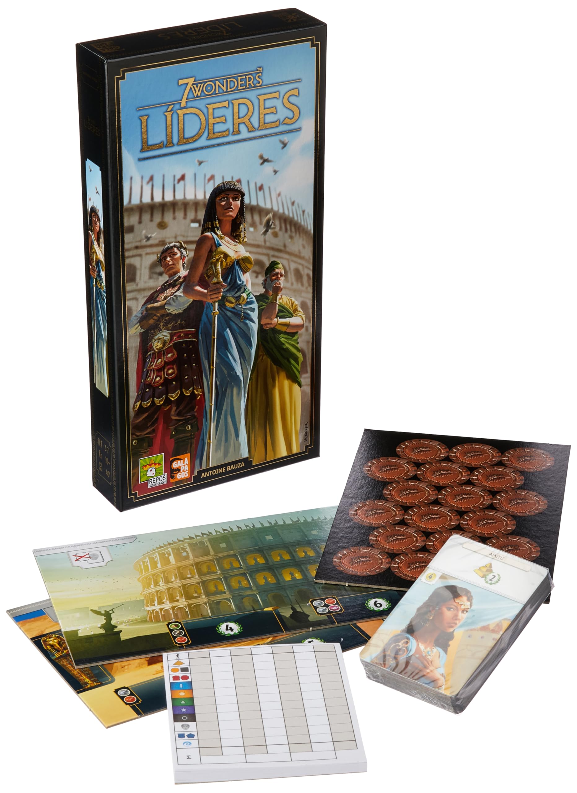 Galápagos, 7 Wonders: Líderes (Expansão) 2ª Edição, Jogo de
