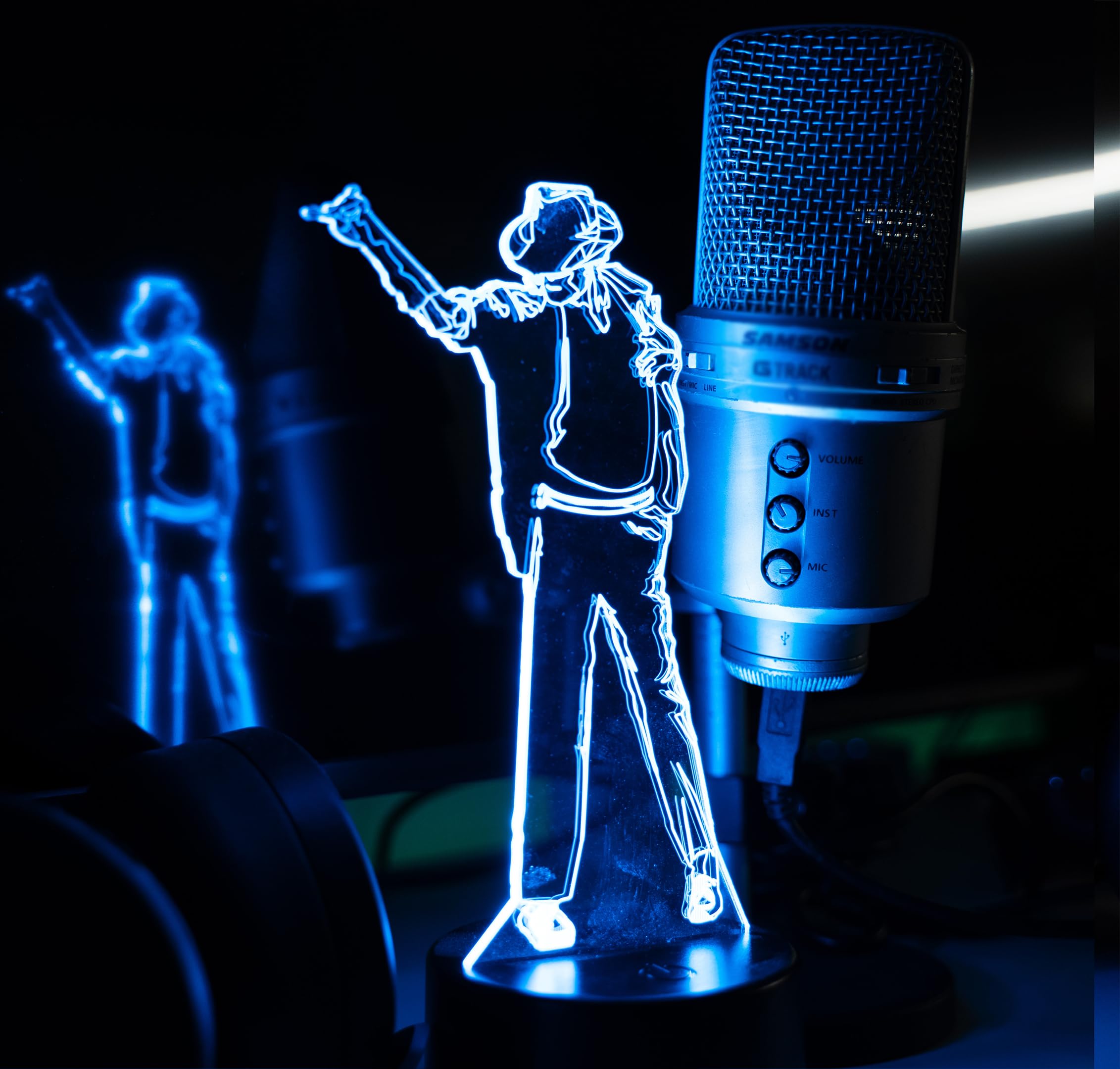 Idée cadeau fan de Jackson avec cette veilleuse USB 3D et télécommande - 5