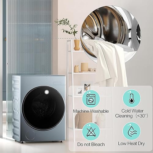 Miniatura 5 de Paquete de 4 manteles redondos de elastano marfil de 120 pulgadas para mesa de 60 pulgadas, manteles redondos elásticos sin arrugas para mesas de 5