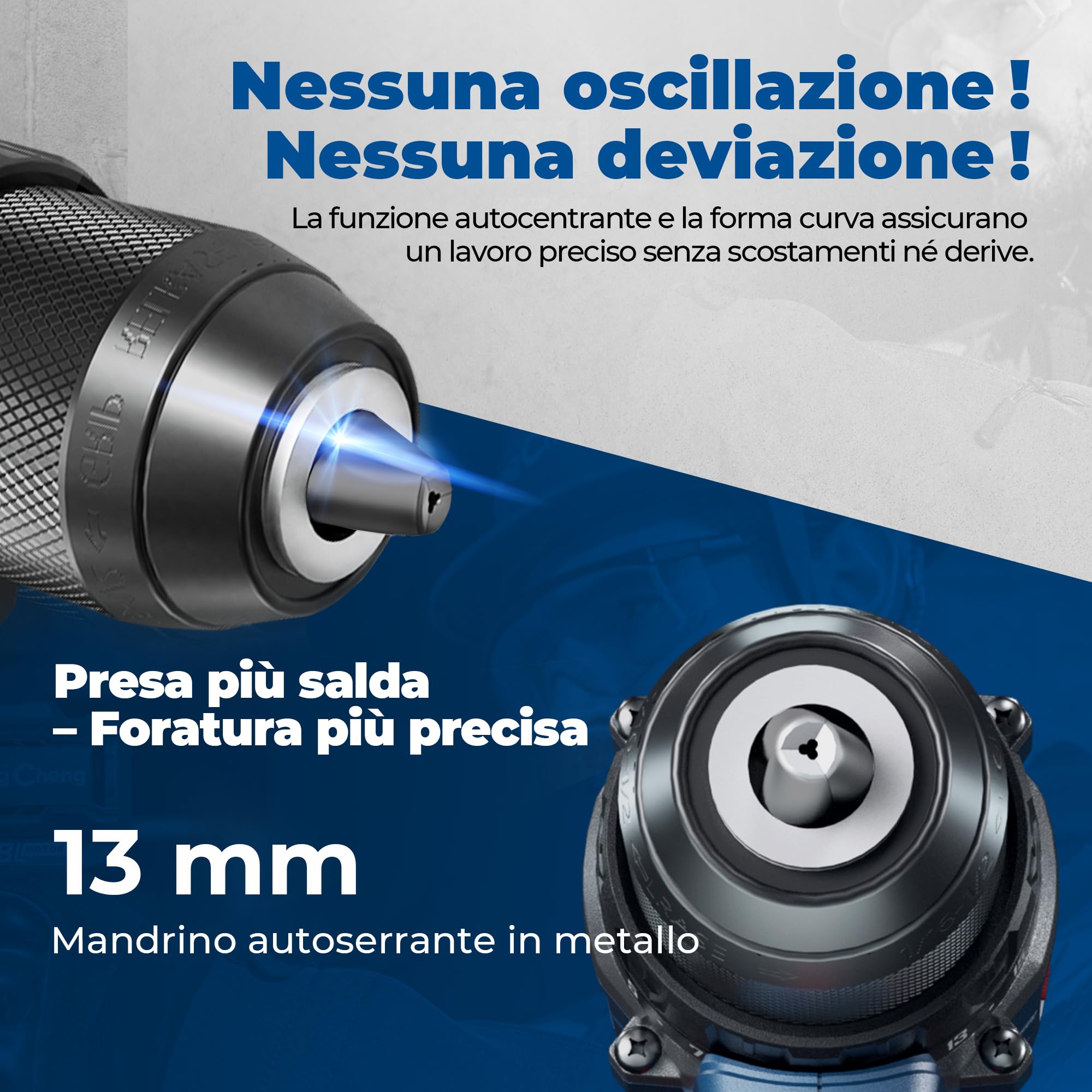 Dong Cheng Trapano a Percussione a Batteria 20V Brushless 160 Nm, Trapano Avvitatore Batteria, 1x4,0 Ah, 3 Modalità-Foratura, Avvitatura, Percussione, Mandrino 13mm, 19+2 Coppie, 2 Velocità