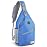 ZOMAKE Sling Bag,Small Crossbody Sling Backpack,Water Resistant Shoulder Daypack for Travel,Anti Thief Chest Bag for Hiking(Blue)