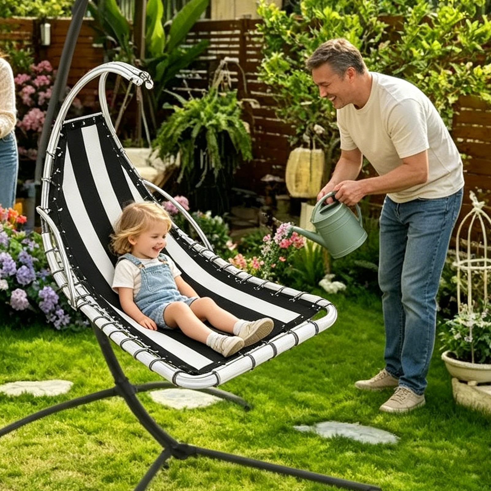 Tessuto di Ricambio per Sedia a Dondolo e Resistente all'Usura | Parte Fissa per Amaca Sospesa per Giardino, Prato, Campagna, Esterno, Campeggio, Cortile, Spazio Verde