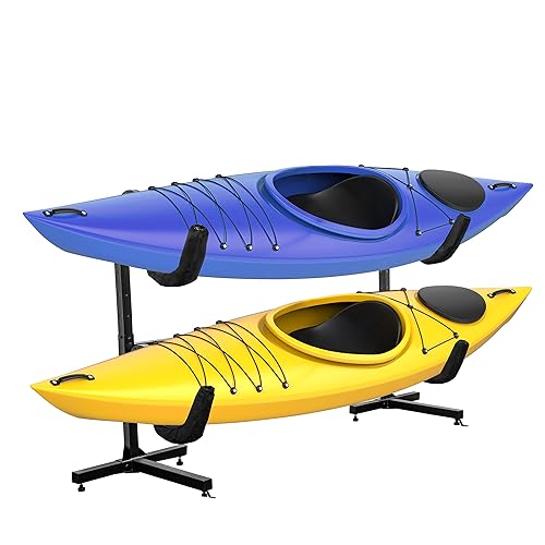 Freestanding Kayak Storage Rack, Heavy Duty Storage for Two-Kayak, SUP,