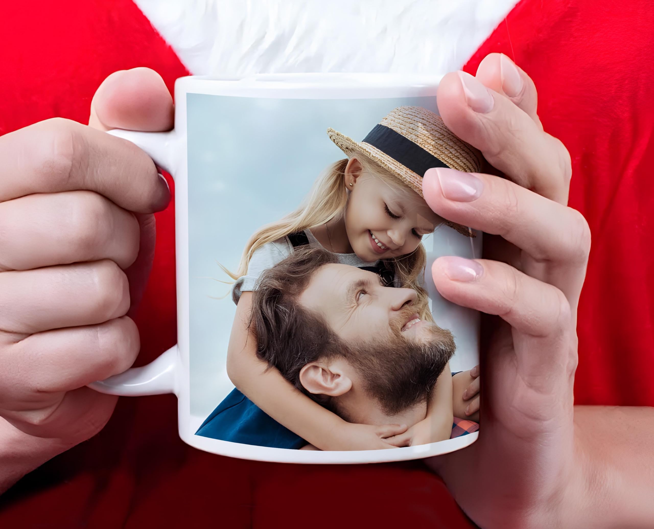 Tazza Personalizzata Con Foto - Regalo Per Papà, Compleanni, Idee Originali E Stampata Bene - Foto 5