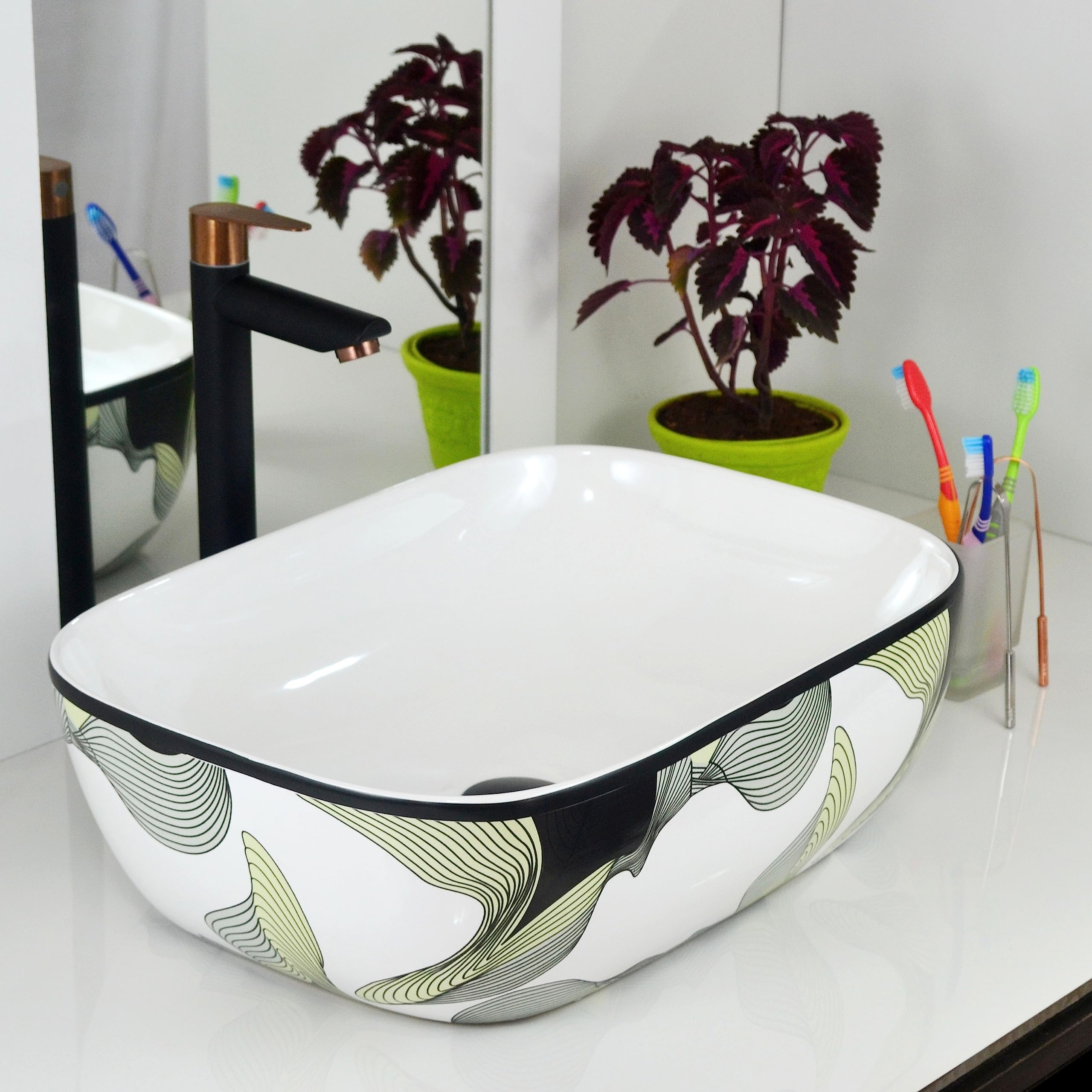 ALMIGHTY ART Designer Power Coated 16 Different Marble Design Glossy ...