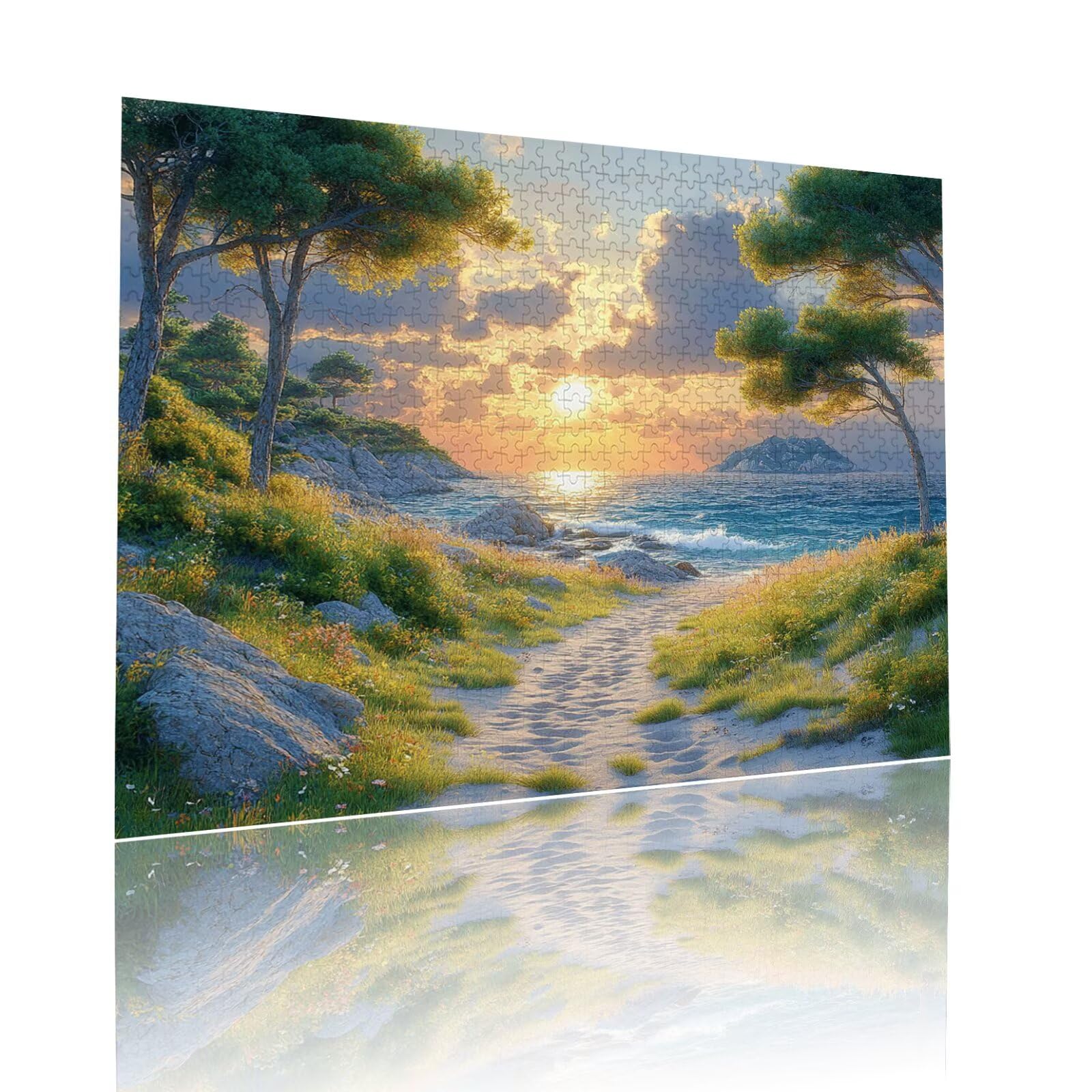 Puzzle Erwachsene 2000 Teile Sonnenuntergang Landschaft Educa Jigsaw für Kinder ab 8 Jahren Mädchen Jungen, Erwachsene Impossible Klassische Puzzles Schwer, Anspruchsvoll Spielspaß 70x99cm t-560