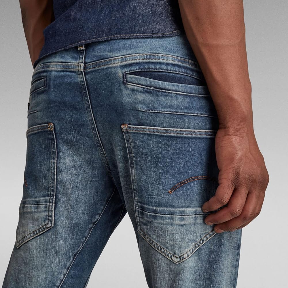 【G-Star raw】D-Staq 3D slim jeans W30/L32 G-STAR D-STAQ 3D Slim Fit Jeans, Medium Aged, 34W x 38L at