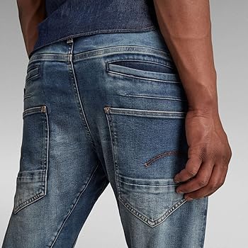 G-STAR D-STAQ 3D Slim Fit Jeans, Medium Aged, 34W x 38L at