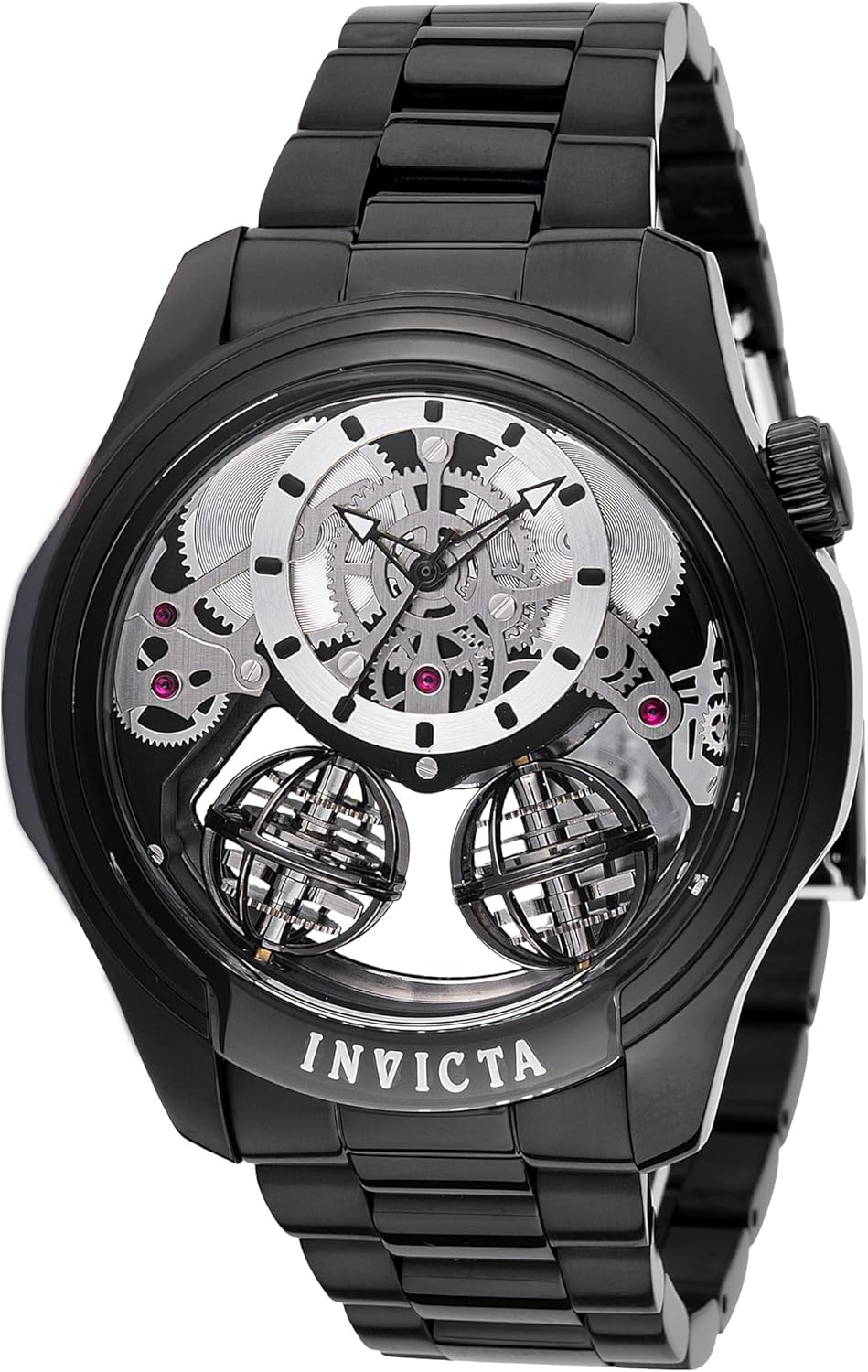 Invicta Specialty Men 46mm Stainless Steel Black Black dial PC21AF Quartz