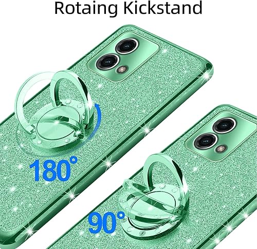 Miniatura 3 de Funda para Motorola G Stylus 0.18 oz 2023, Moto G Stylus 0.18 oz 2023 (no 0.14 oz) para mujer, con purpurina, elegante, transparente, TPU, funda