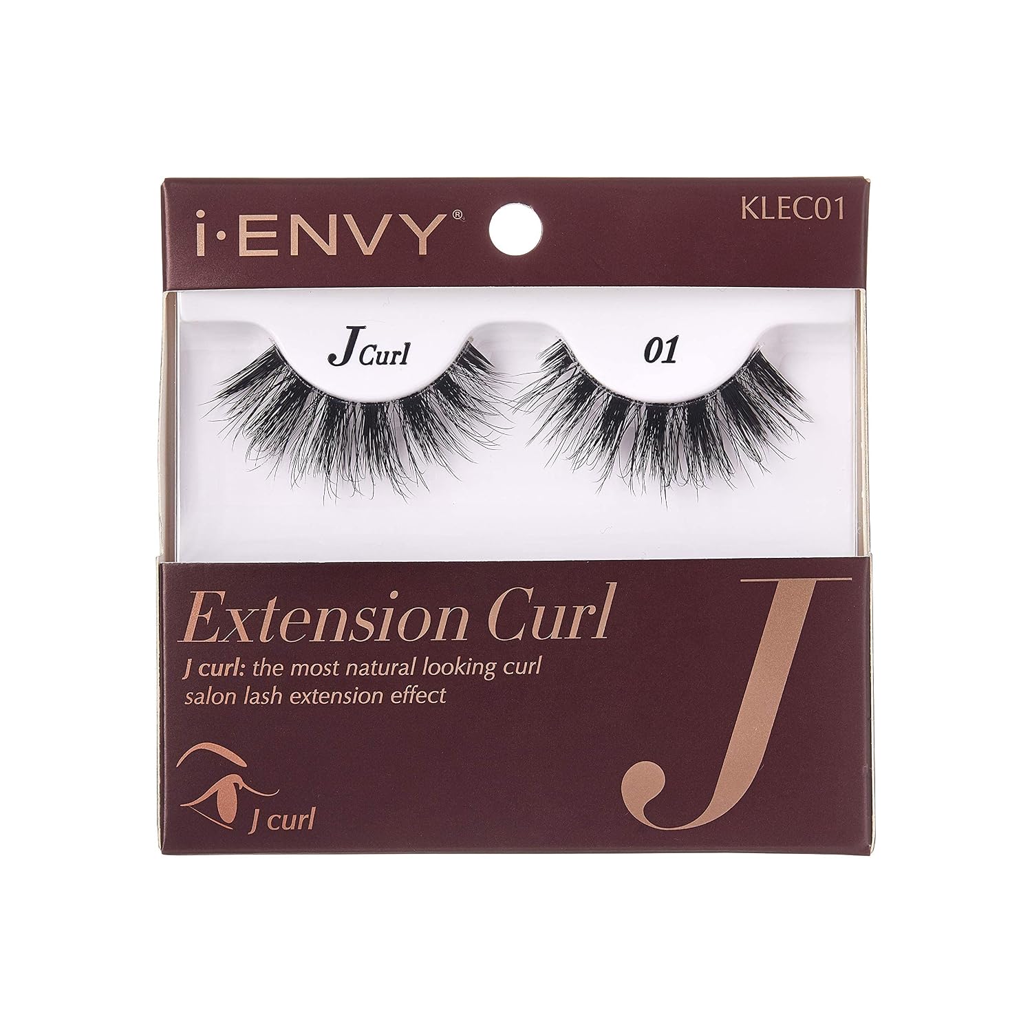 i-Envy 3 Pairs False Eyelashes J Curl Natural Lashes Salon Lash Extension Effect