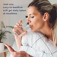 Vista 5 de Carlson - Geles de magnesio, 400 mg de magnesio por cápsula blanda, soporte cardíaco y muscular, cápsulas de gel de magnesio, función intestinal