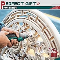 Vista 7 de NEU MASTER Kit de herramientas rotativas de 180 W, herramientas rotativas eléctricas con cable con 160 accesorios y 6 velocidades variables, juego