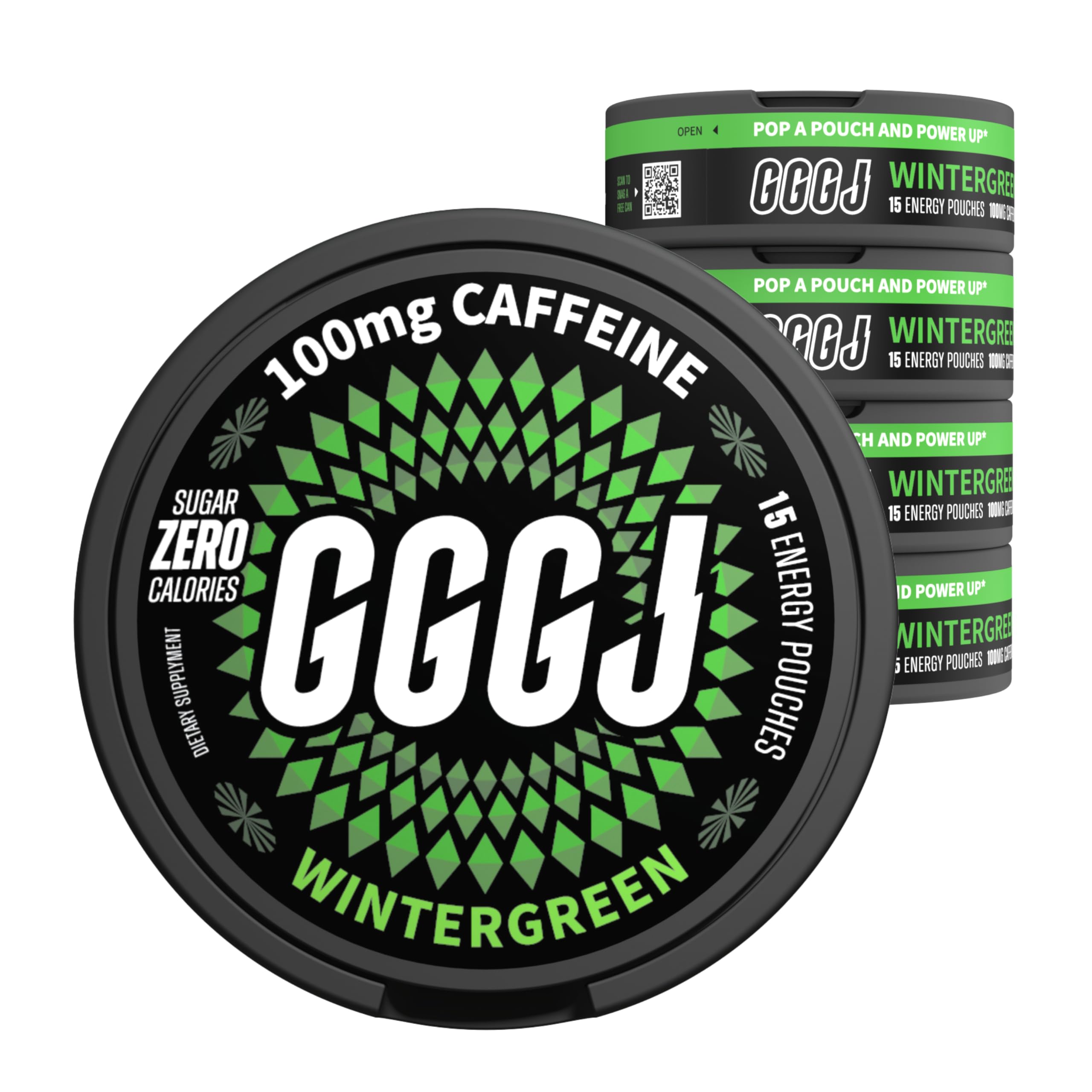 Amazon.com: GGGJ Nootropic Energy Pouches(Wintergreen) – 100mg