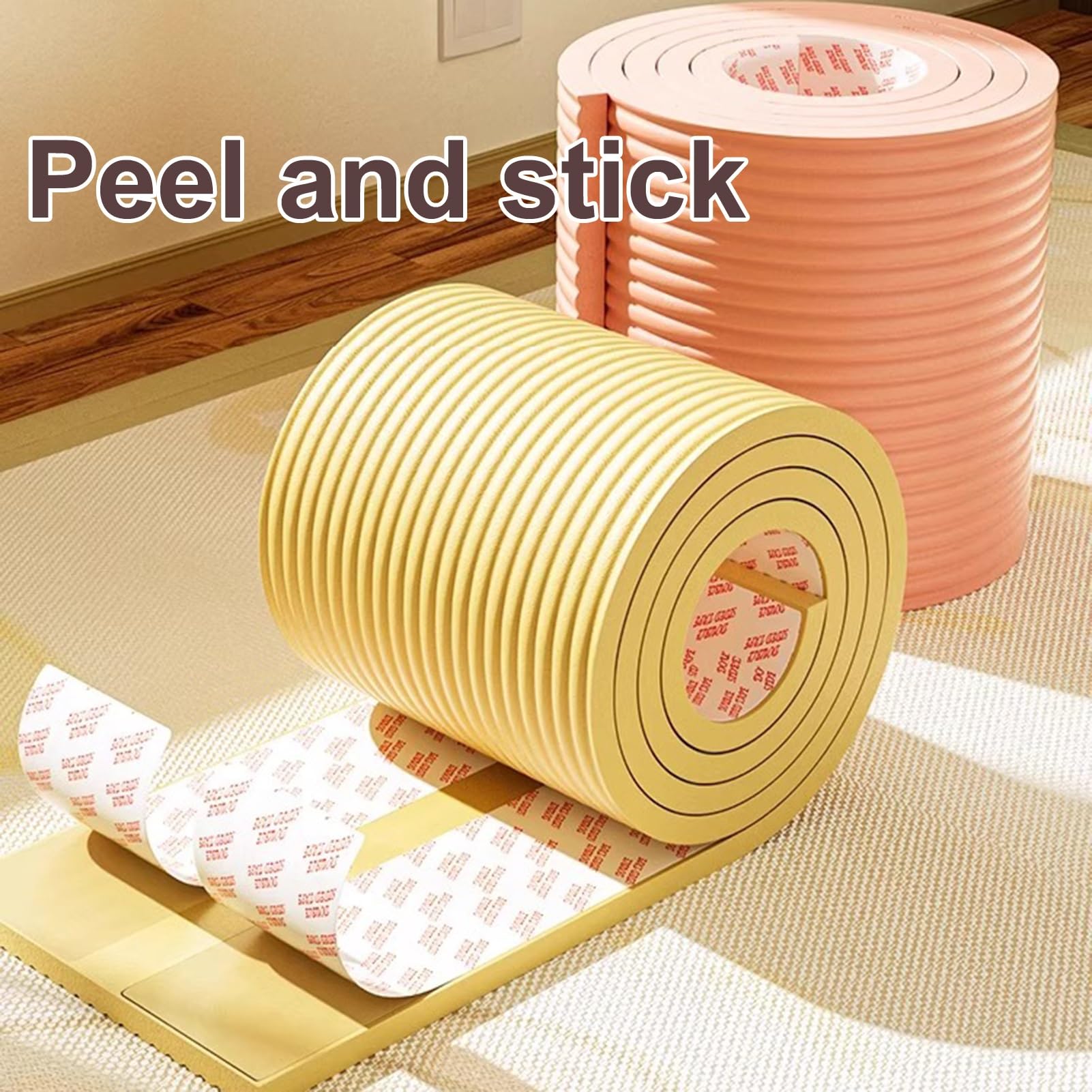 Paraspigoli Bambini Angolari Morbidi Kit, M Type Tavolo Spigoli Protezioni Angolari Protezione, Sicurezza Casa Mobili, Paraspigoli in Schiuma(Brown,B/787X7.9X0.5IN)