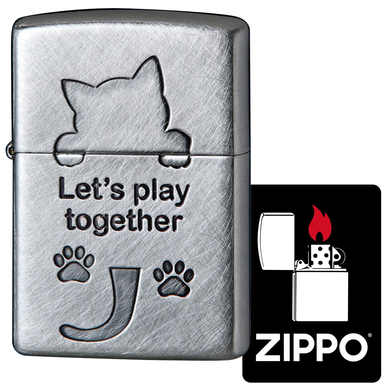 Amazon.co.jp: ジッポー(Zippo) ライター CAT-SERIES キャット 犬 