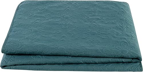 Miniatura 5 de VCNY Home Aviary Juego de 3 piezas de algodón en encantadora playa hermosa manta con colcha, Poliéster, gemelo