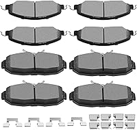 Vista 16 de SCITOO - Juego de 8 pastillas de freno de cerámica, juego de 8 pastillas de freno para Ford Explorer 2002-2005 para Mercury Mountaineer 2002-2005