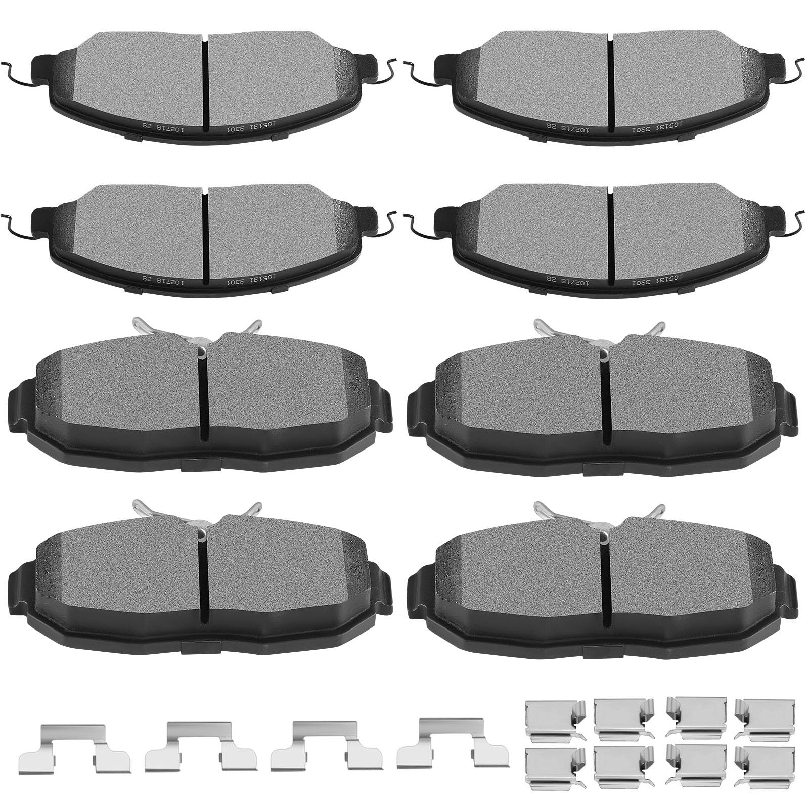 SCITOO D1081 D1082 Front Rear Brake Pads Sets Fit For Ford For Mustang 2005 2006 2007 2008 2009 2010