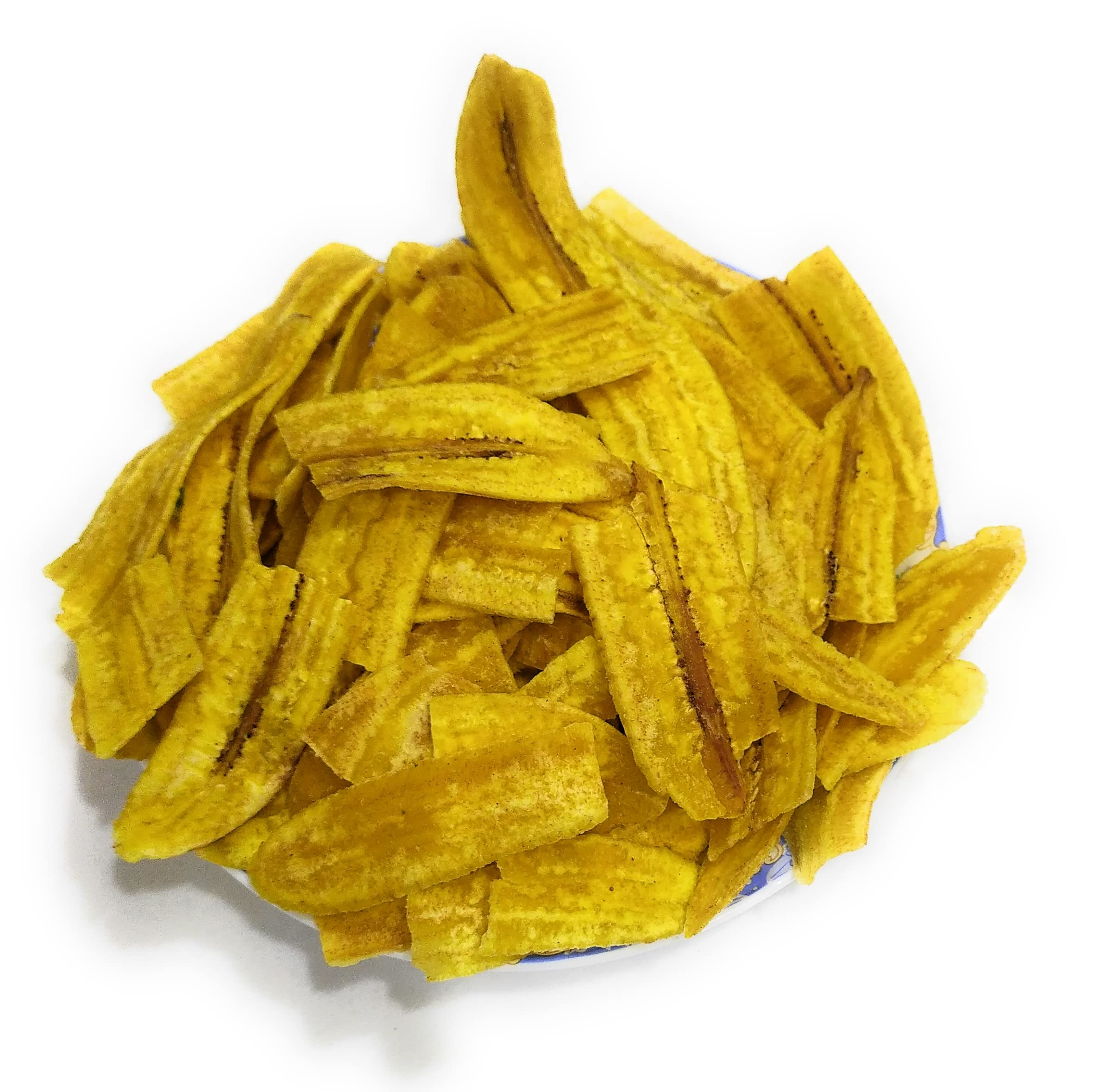 HARIBHAI DAMODAR MITHAIWALA - LOW FAT LONG YELLOW BANANA CHIPS - 400 GMS