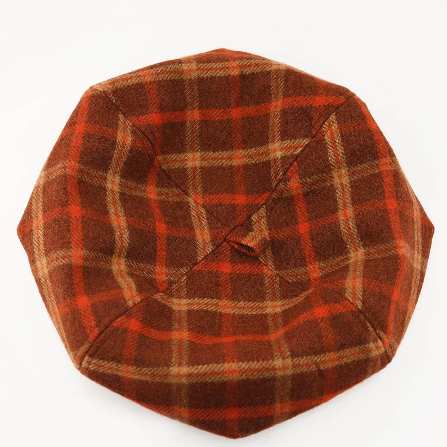 Women's Wool Blend French Plaid Beret with Leather Band – Fashion Berets for Women Tartan Winter Newsboy Cap - Image 7