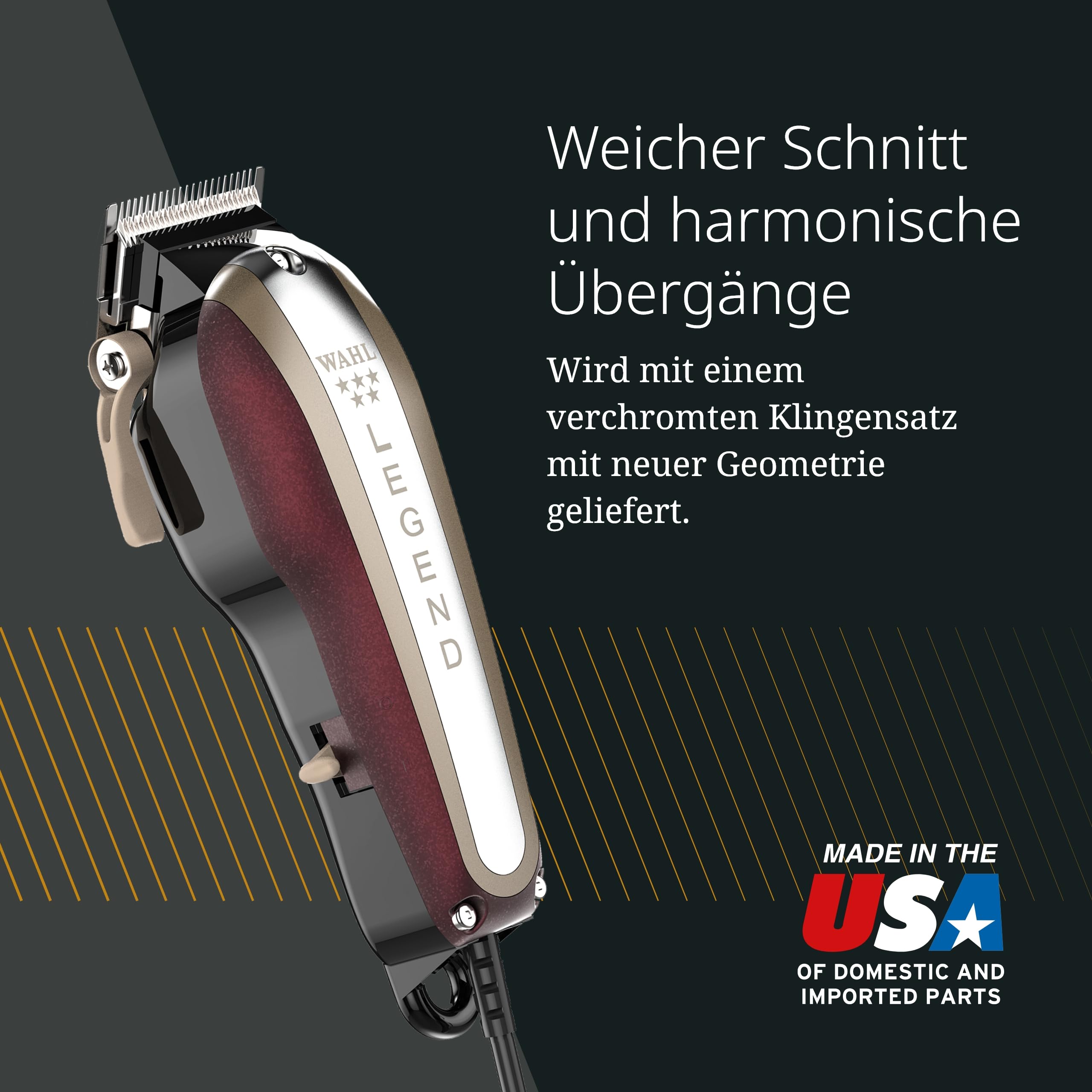 Wahl Legend - Haarschneidemaschine - Professioneller Clipper - Langes und präzises Fading