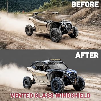 Glass Windshield Compatible with Maverick X3 See Fitment