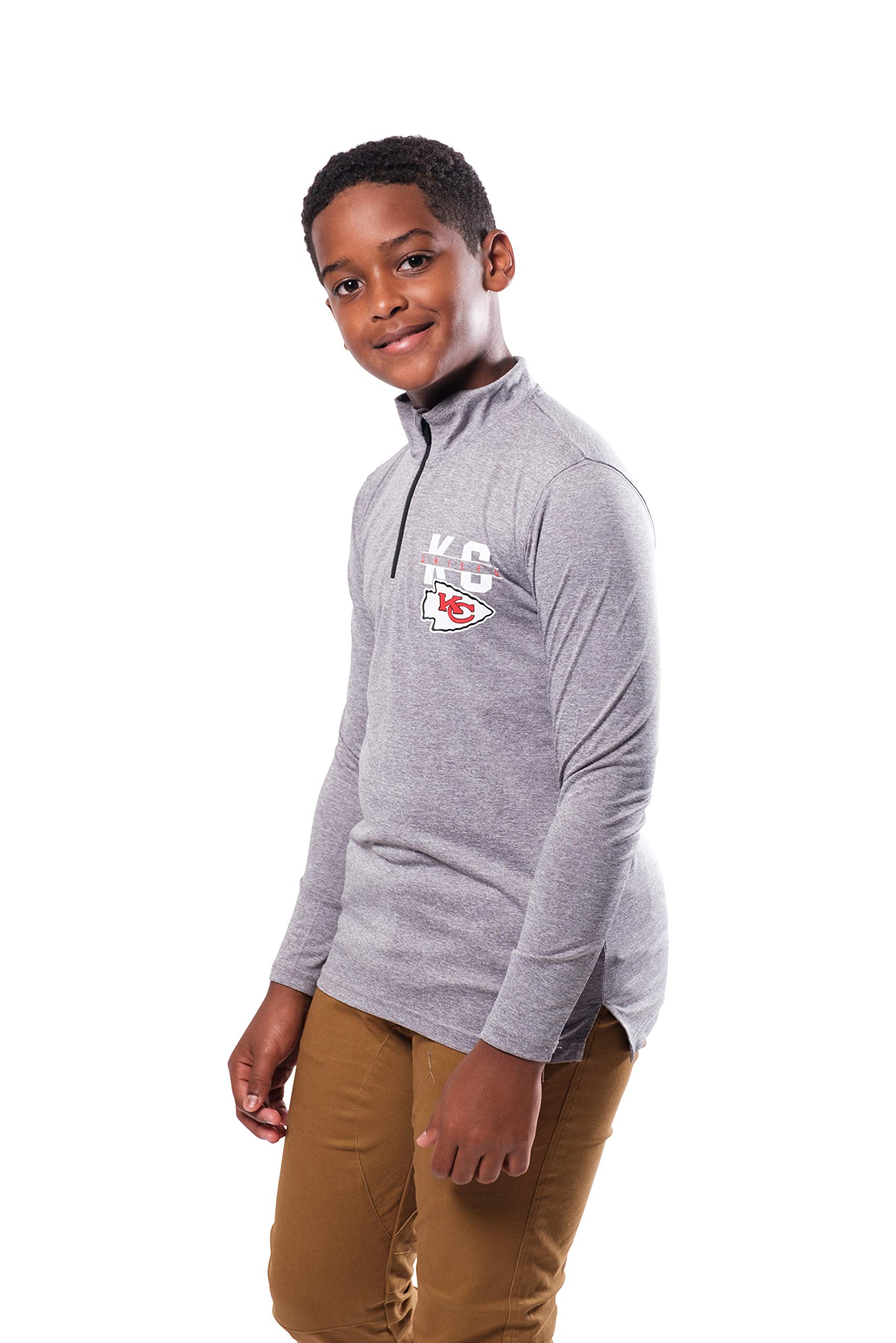 Ultra Game Boy’s Quarter-Zip Active Pullover Shirt Pullover da Ragazzo con Zip Bambini e Ragazzi (Pacco da 1)