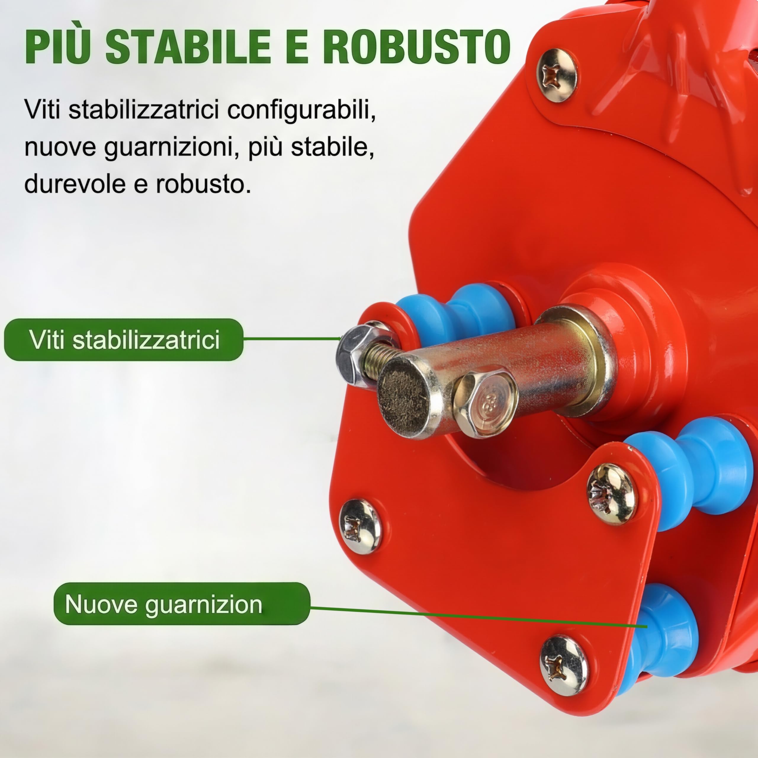 Dispositivo avvolgitore Manuale per Film per Macchina avvolgitrice per Film Lato Superiore della Serra per alloggiamento in Alluminio pressofuso Catena con Rapporto di