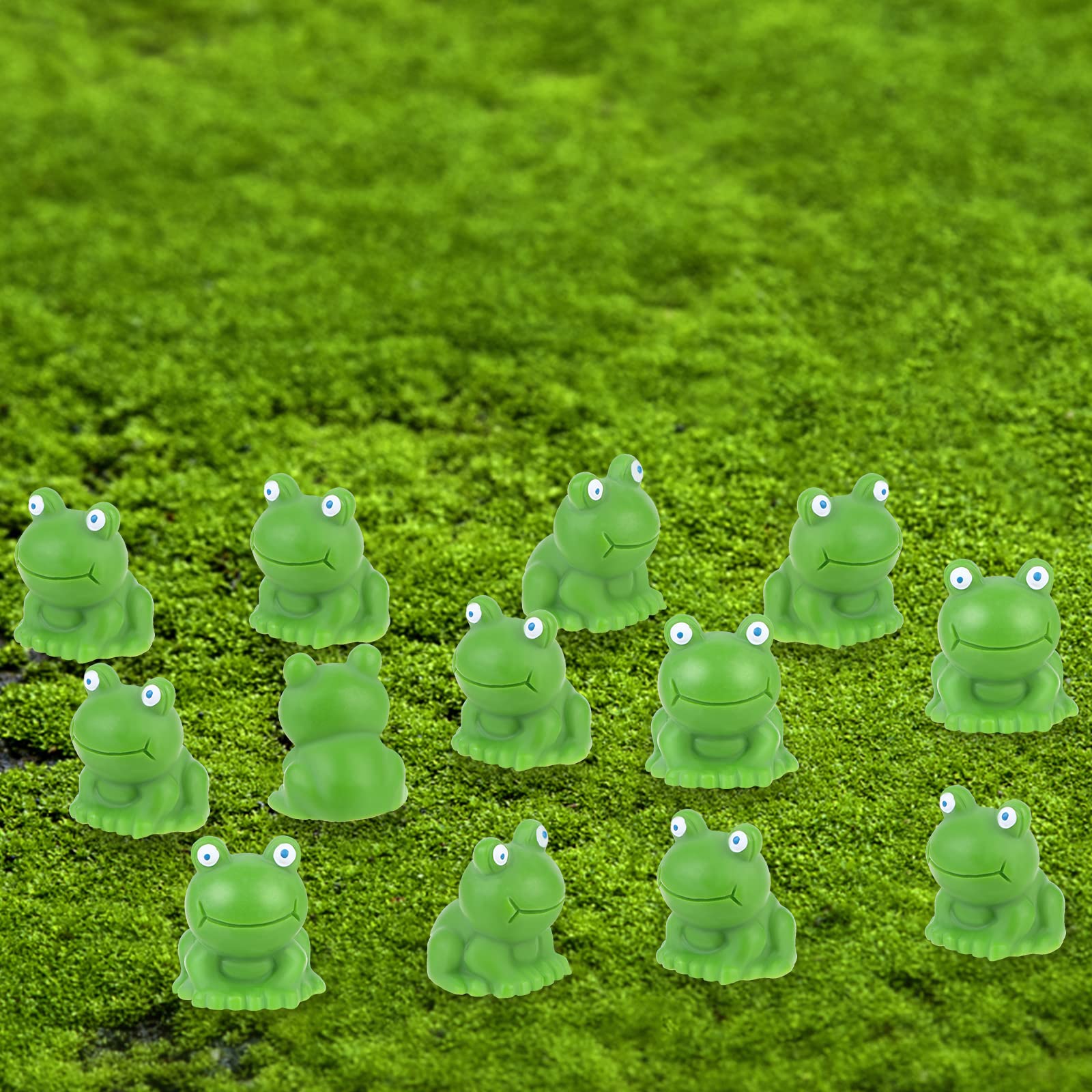 25 Stuks Mini Kikker Figuren – Kleine Kunsthars Ornamenten Voor Terrarium, Feestdecoratie & DIY