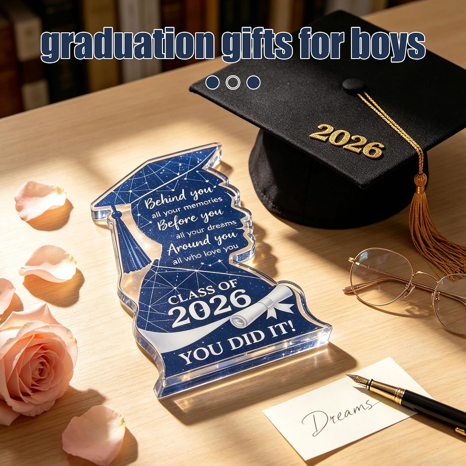 Graduation Gifts 2026 for Him - 2026 Graduation Gifts Plaque for Son image 5