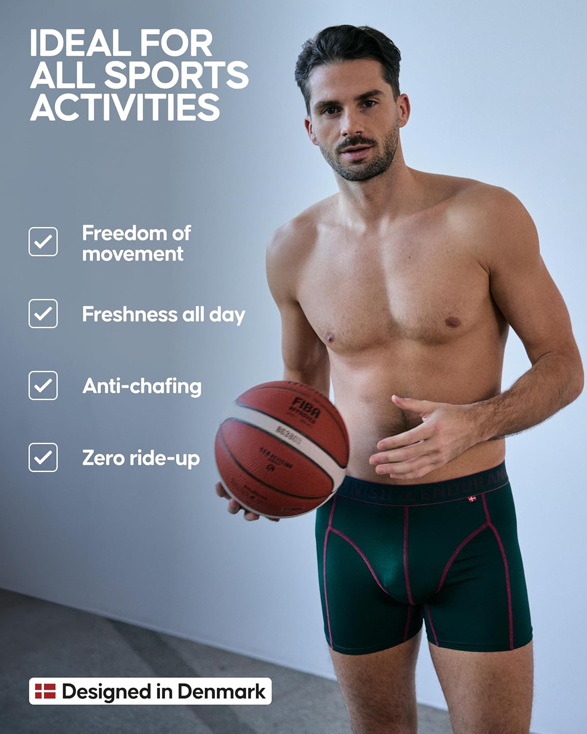 DANISH ENDURANCE Men's Performance Boxer Briefs (3-Pack) – Moisture-Wicking, Quick-Dry Comfort with Extra-Long Fit - Image 4