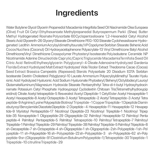 Miniatura 9 de numbuzin Crema de ojos No.9  NAD+ Retinol Volumetox Crema para ojos  Reafirmante, arrugas, líneas finas, ojeras, deshinchado  Retinol, péptidos,