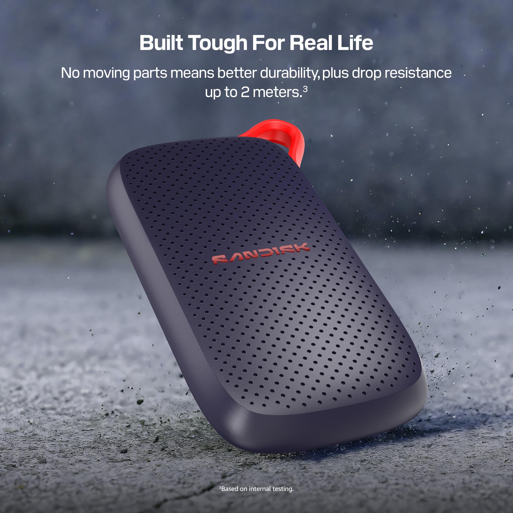 SanDisk SSD Portatile 2 TB USB (Type-C, compatibile con laptop e tablet, Fino a 1.000 MB/s, Formato tascabile, Protezione da cadute fino a 2 metri)