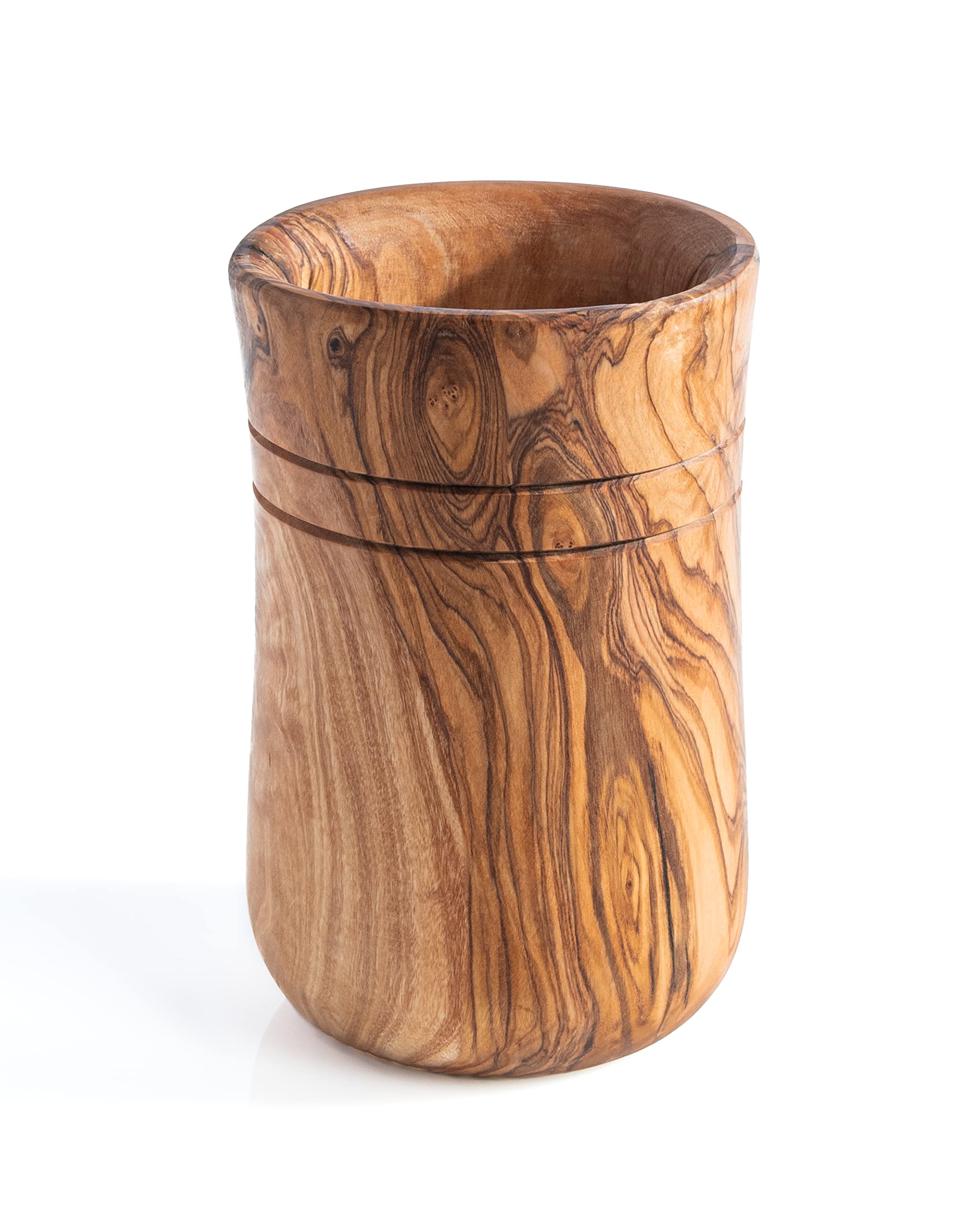 Portamestoli Legno Portautensili In Legno Ulivo | Organizer Da Cucina  11x11x16.5cm | Artigianale E Rustico Utensili Cucina Legno, image size:2048x2560