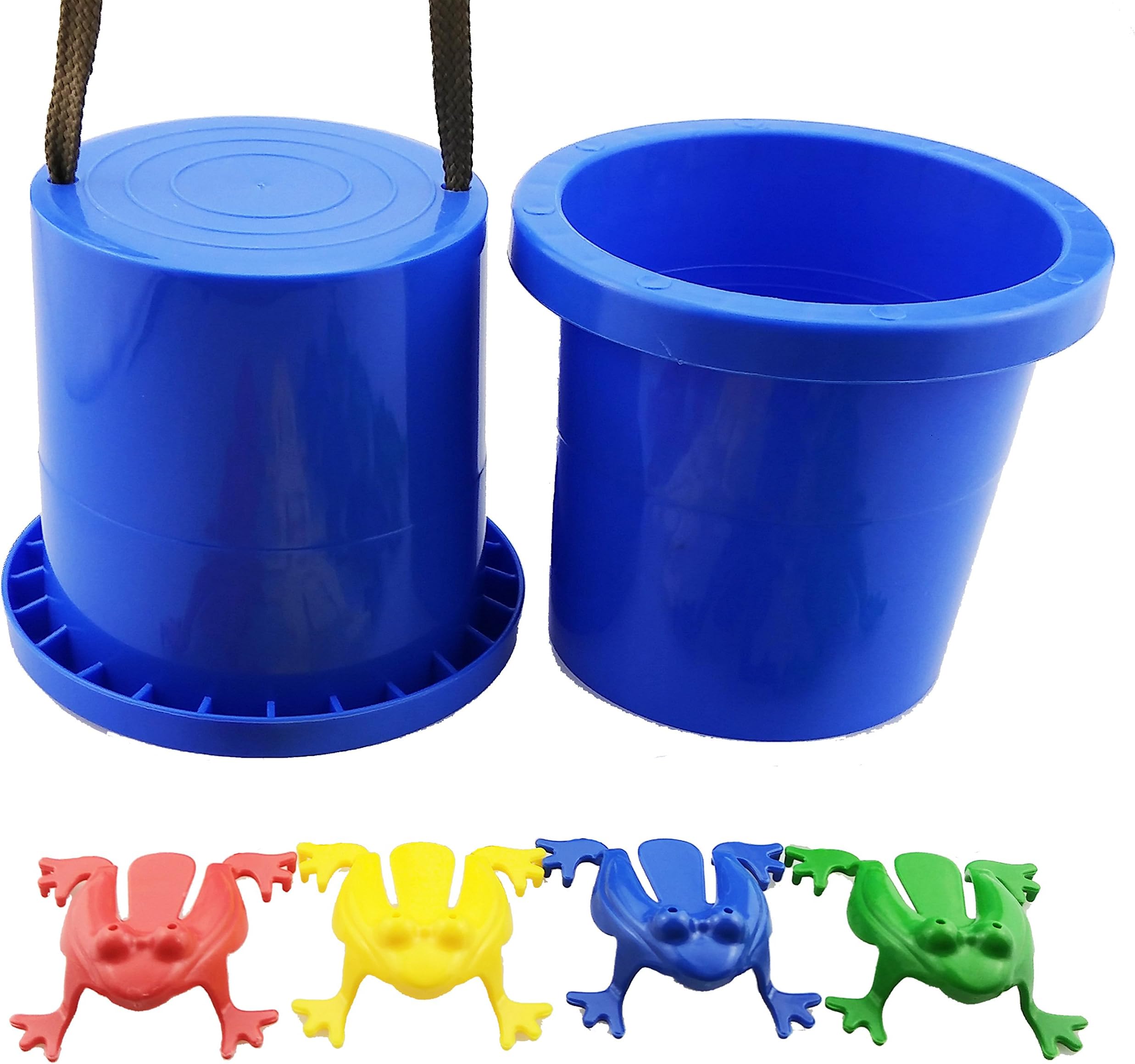 AWESOME Set of 2 EZ Steppers with 4 Jumping Frogs | Kids Safe Material! Lab Test Approved with ATC Certificate!