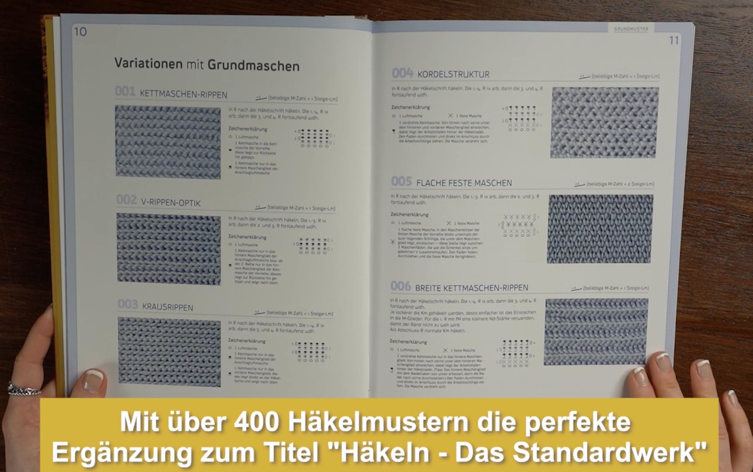 Häkelmuster. Die Sammlung: 400 Muster: Grundmuster, Muschelmuster, Noppenmuster, Reliefmuster, Wellen- und Zickzackmuster, Granny Squares u.v.m. (Standardwerk)