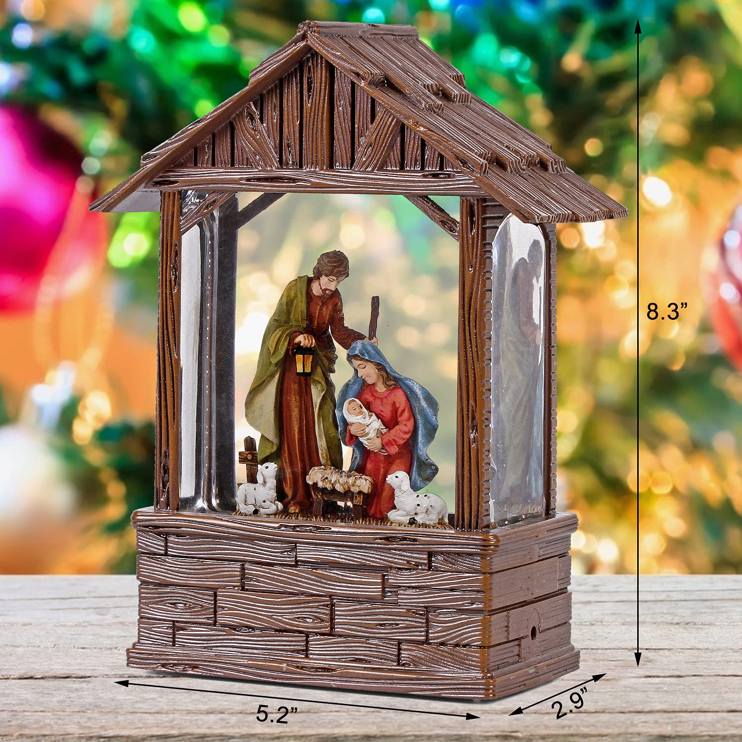 Nativity Christmas Snow Globes Christmas Snow Globe Lighted Manger