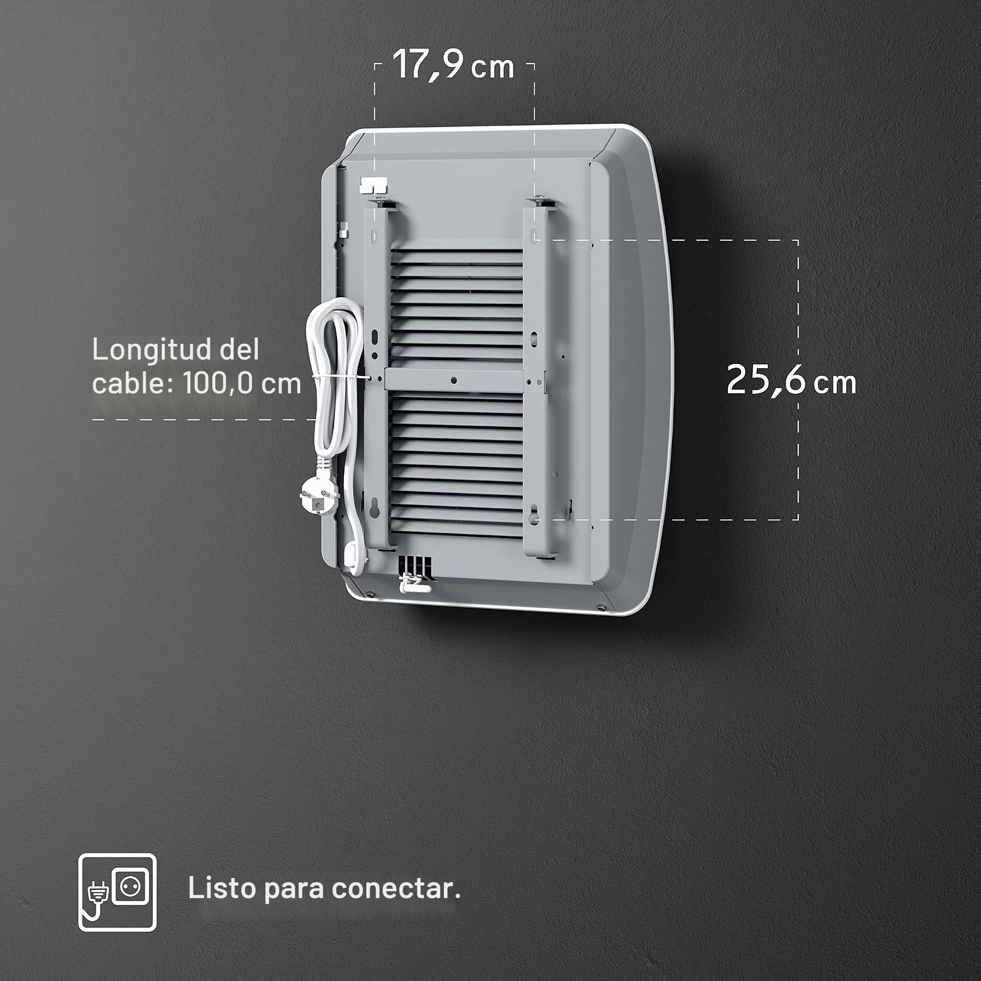 Calentador de ventilador de 2000W interruptor de 2 pasos CK 20 Premium